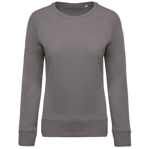 Bio-Baumwoll-Sweatshirt mit Rundhalsausschnitt und Raglanärmeln