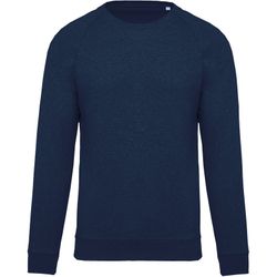 Sudadera algodón orgánico con cuello redondo y mangas raglán