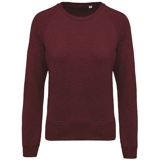 Bio-Baumwoll-Sweatshirt mit Rundhalsausschnitt und Raglanärmeln