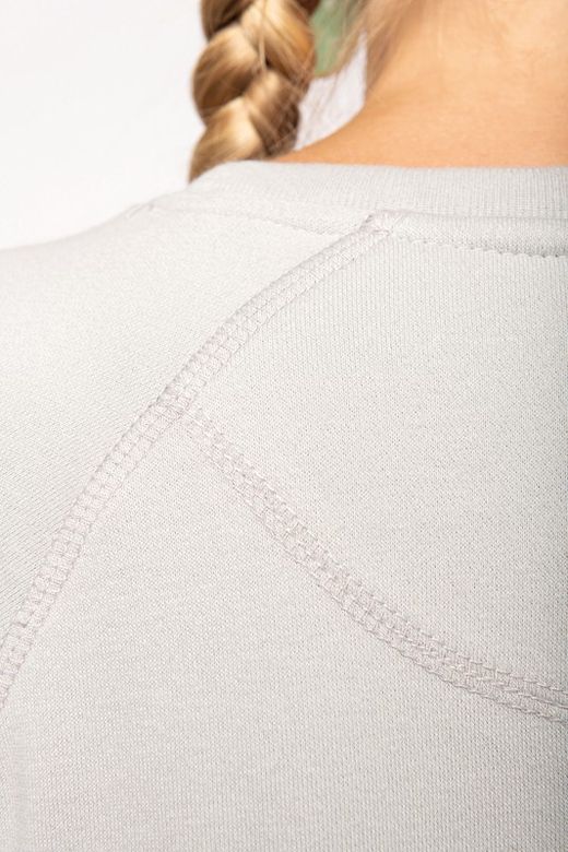 Bio-Baumwoll-Sweatshirt mit Rundhalsausschnitt und Raglanärmeln
