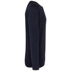 Sudadera algodón orgánico con cuello redondo y mangas raglán