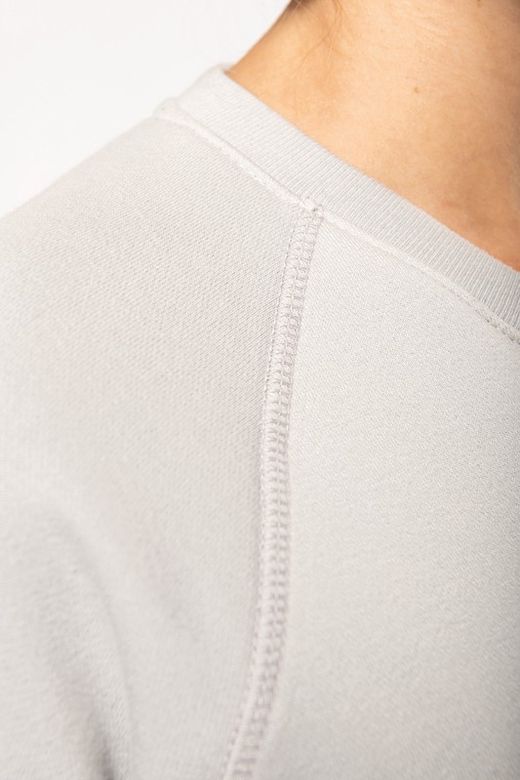 Bio-Baumwoll-Sweatshirt mit Rundhalsausschnitt und Raglanärmeln