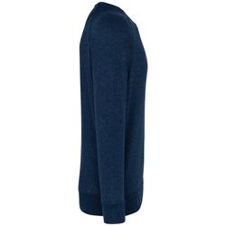 Sudadera algodón orgánico con cuello redondo y mangas raglán