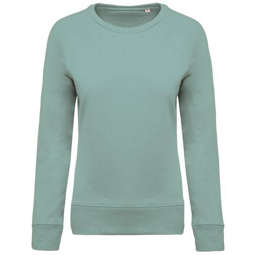 Bio-Baumwoll-Sweatshirt mit Rundhalsausschnitt und Raglanärmeln