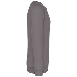 Sudadera algodón orgánico con cuello redondo y mangas raglán