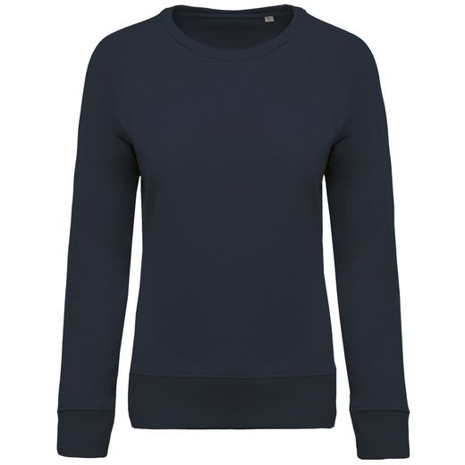 Bio-Baumwoll-Sweatshirt mit Rundhalsausschnitt und Raglanärmeln