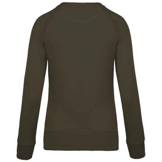 Bio-Baumwoll-Sweatshirt mit Rundhalsausschnitt und Raglanärmeln