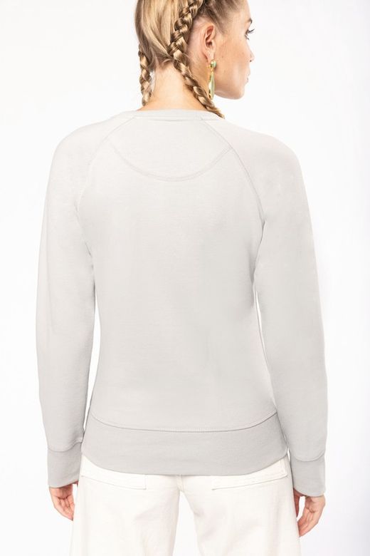 Bio-Baumwoll-Sweatshirt mit Rundhalsausschnitt und Raglanärmeln