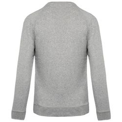 Sudadera algodón orgánico con cuello redondo y mangas raglán
