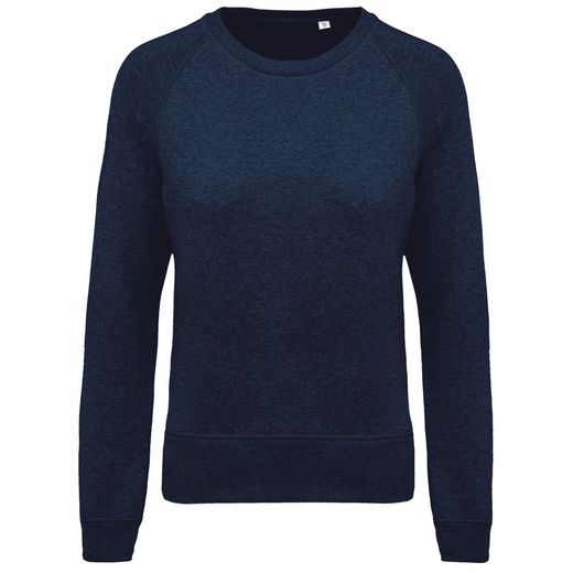 Bio-Baumwoll-Sweatshirt mit Rundhalsausschnitt und Raglanärmeln