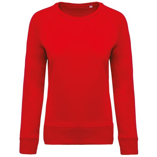Bio-Baumwoll-Sweatshirt mit Rundhalsausschnitt und Raglanärmeln