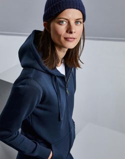 Sudadera Authentic capucha y cremallera mujer