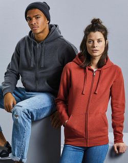 Authentisches Melange Hoodie / Zip Herren Sweatshirt