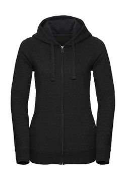 Authentische Melange Hoodie / Zip Frau