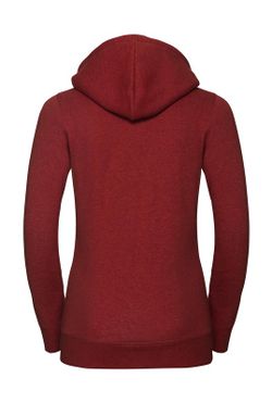 Authentische Melange Hoodie / Zip Frau