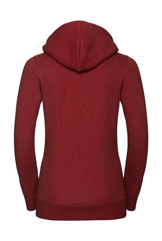 Authentische Melange Hoodie / Zip Frau