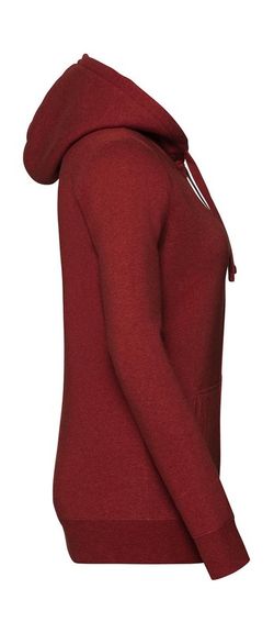 Authentische Melange Hoodie / Zip Frau