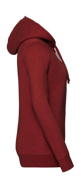 Authentische Melange Hoodie / Zip Frau
