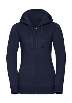 Authentische Melange Hoodie / Zip Frau