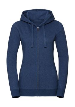 Authentische Melange Hoodie / Zip Frau