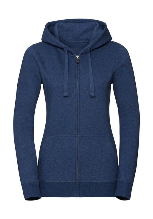 Authentische Melange Hoodie / Zip Frau
