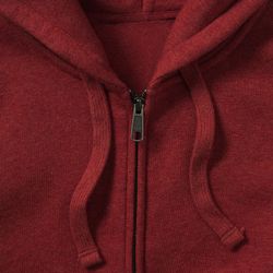 Authentische Melange Hoodie / Zip Frau