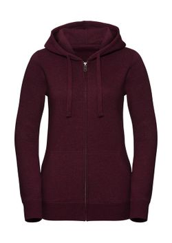 Authentische Melange Hoodie / Zip Frau
