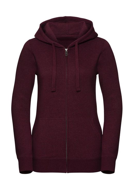 Authentische Melange Hoodie / Zip Frau