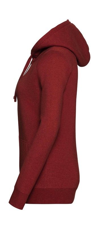 Authentische Melange Hoodie / Zip Frau