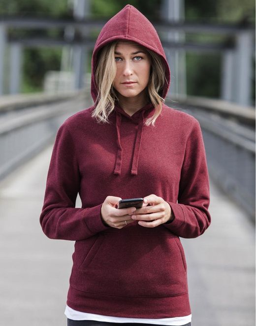 Authentischer Melange Damen Hoodie