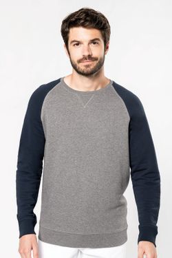 Sudadera Bi-color algodón orgánico para hombre