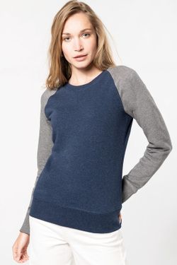 Sudadera Bi-color algodón orgánico para mujer
