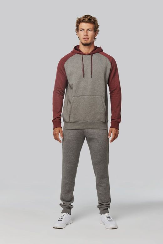 Sudadera Bicolor Con Capucha Adulto