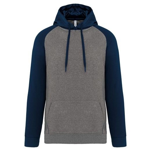 Sudadera Bicolor Con Capucha Adulto