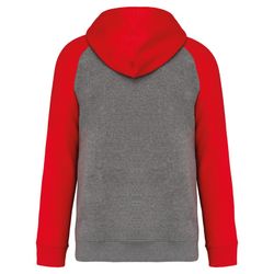 Sudadera Bicolor Con Capucha Adulto