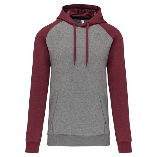 Sudadera Bicolor Con Capucha Adulto