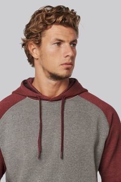 Sudadera Bicolor Con Capucha Adulto