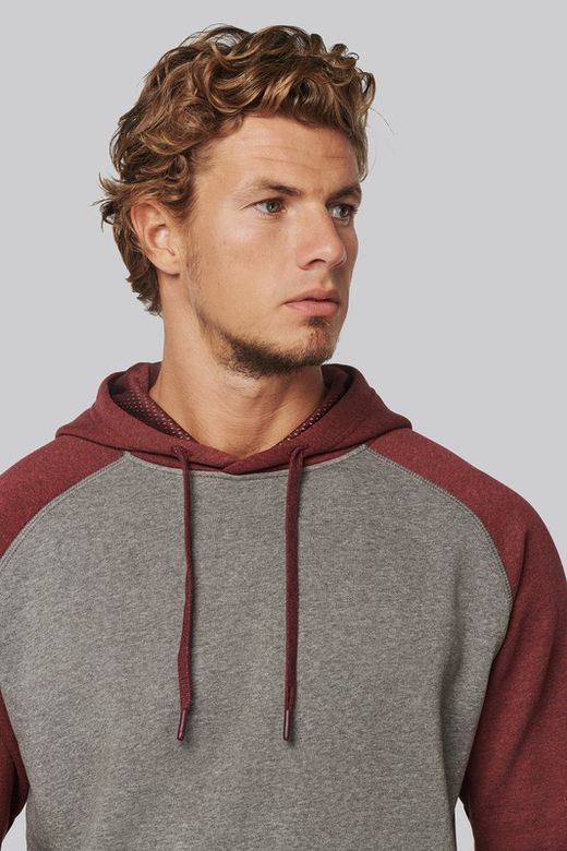 Sudadera Bicolor Con Capucha Adulto