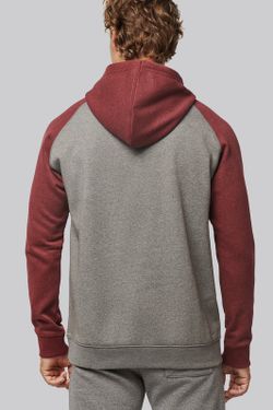 Sudadera Bicolor Con Capucha Adulto