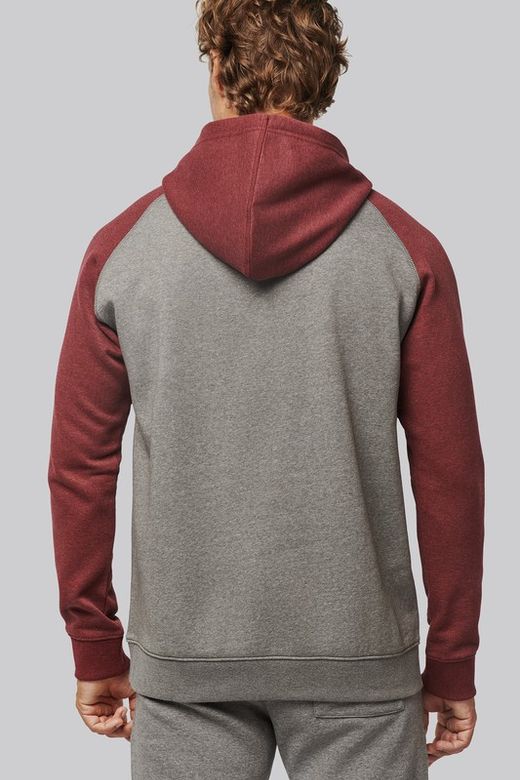 Sudadera Bicolor Con Capucha Adulto