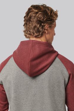 Sudadera Bicolor Con Capucha Adulto