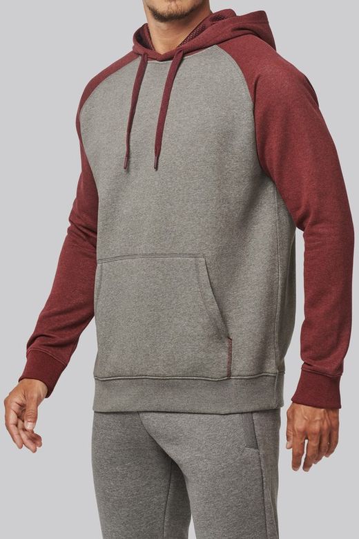 Sudadera Bicolor Con Capucha Adulto