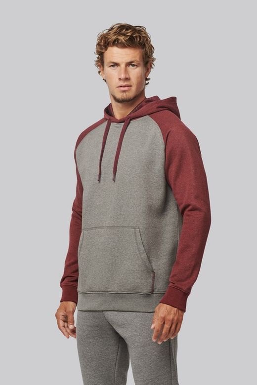 Sudadera Bicolor Con Capucha Adulto