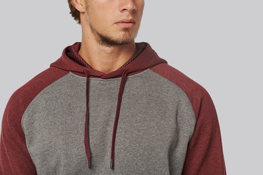 Sudadera Bicolor Con Capucha Adulto