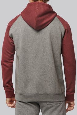 Sudadera Bicolor Con Capucha Adulto