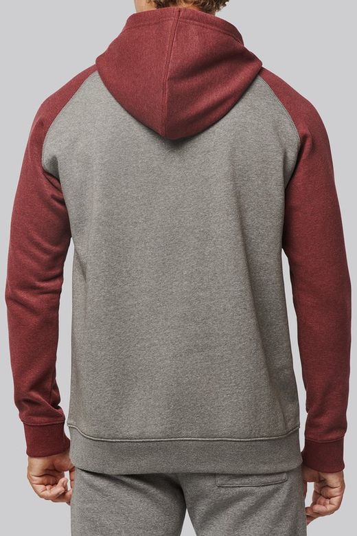 Sudadera Bicolor Con Capucha Adulto