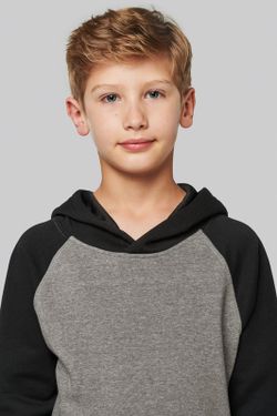 Zweifarbiger Hoodie für Jungen