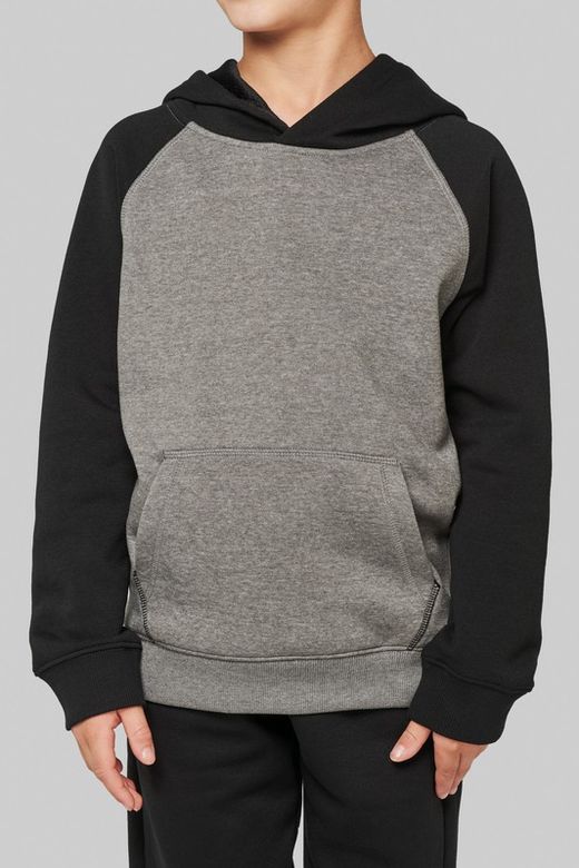 Zweifarbiger Hoodie für Jungen