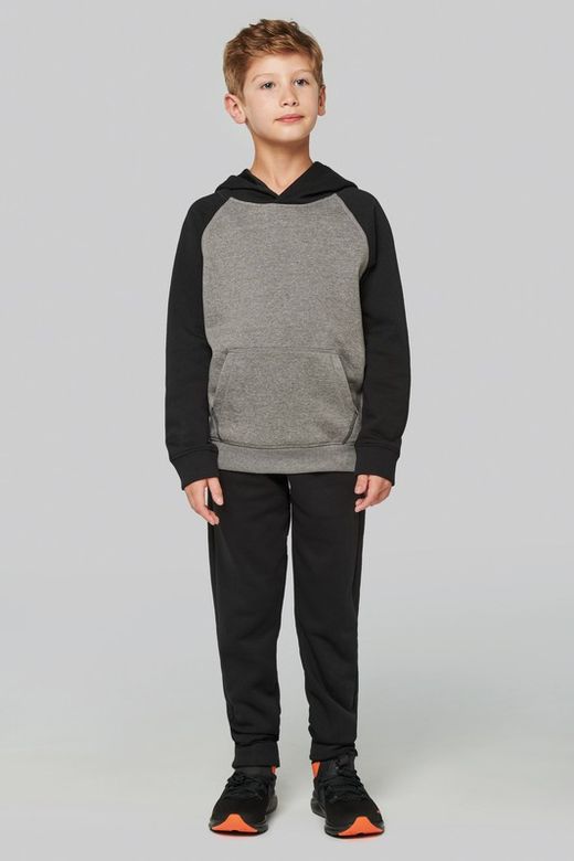Zweifarbiger Hoodie für Jungen