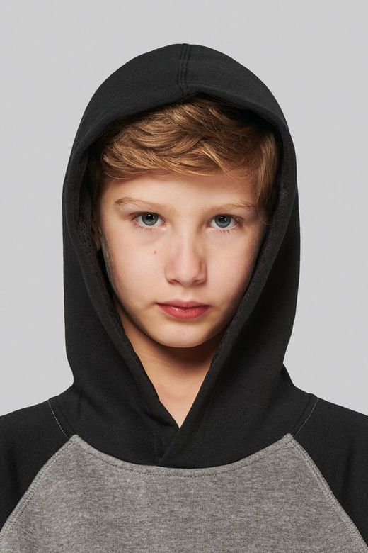 Zweifarbiger Hoodie für Jungen
